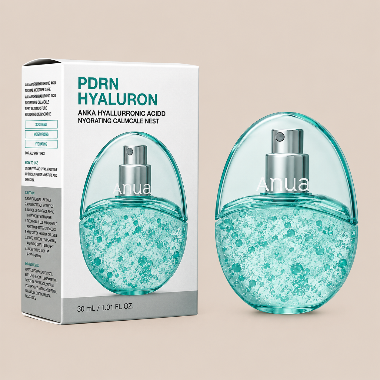 ANUA PDRN Glow Facial Serum Mist (Hydrating Hyaluronic Acid Essence Spray)